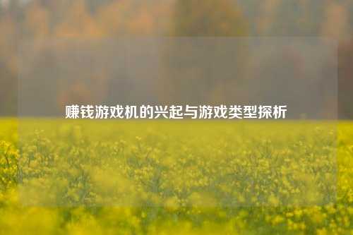 赚钱游戏机的兴起与游戏类型探析
